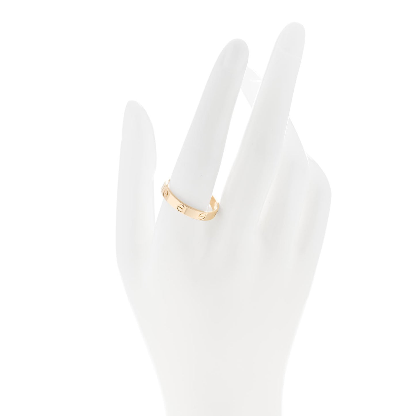 18K Yellow Gold 3.5mm LOVE Wedding Band Ring 63 10.25