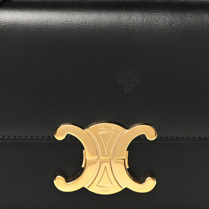 Celine Shiny Calfskin Teen Triomphe Black 7 of 9