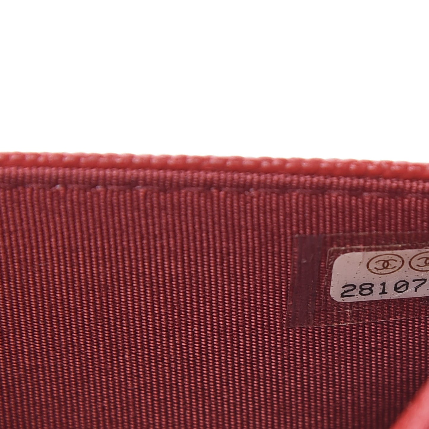 Caviar Quilted Vintage Mademoiselle Wallet On Chain WOC Red