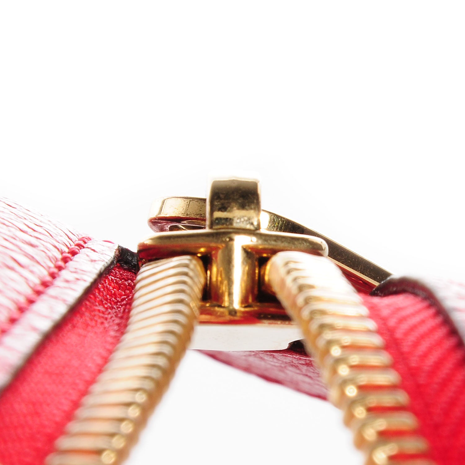 Celine Drummed Calfskin Suede Medium Trapeze Coquelicot 5 of 8