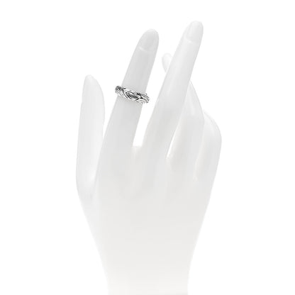 Tiffany Sterling Silver Wood Grain Band Ring 47 4.25 2 of 6