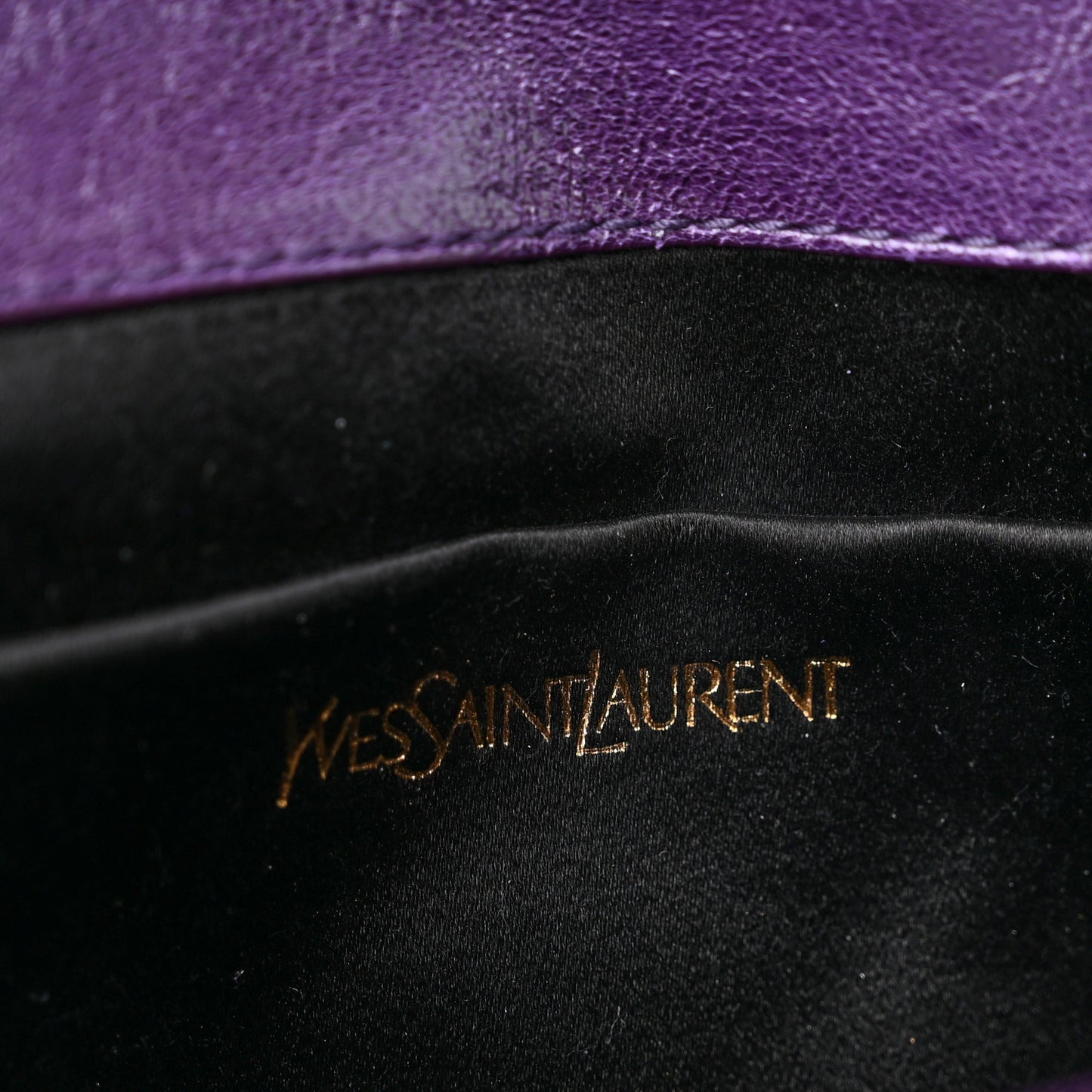 Textured Patent Monogram Large Belle De Jour Clutch Purple