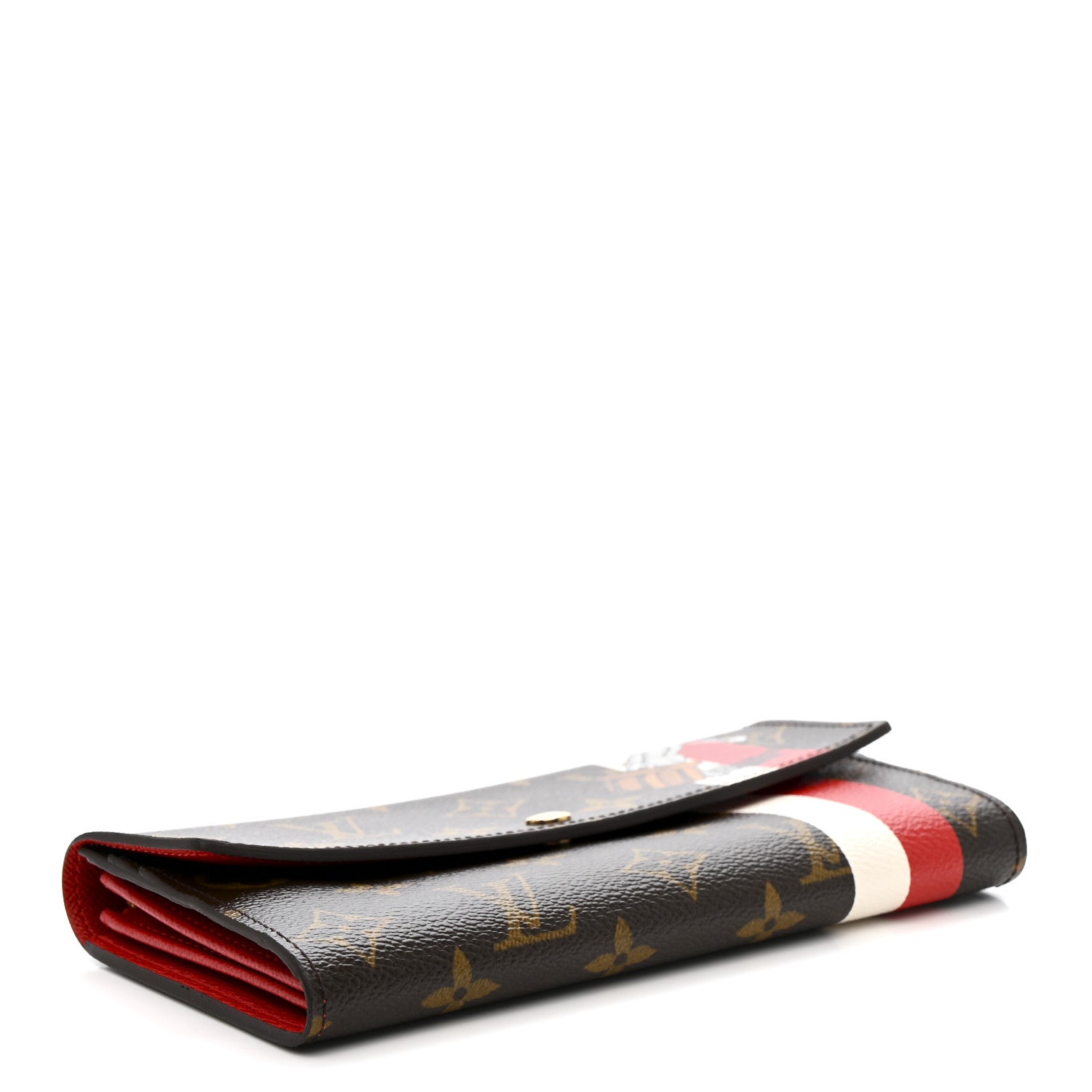 Louis Vuitton Monogram Groom Sarah Wallet Red 4 of 10