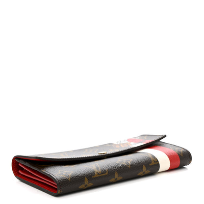 Louis Vuitton Monogram Groom Sarah Wallet Red 4 of 10