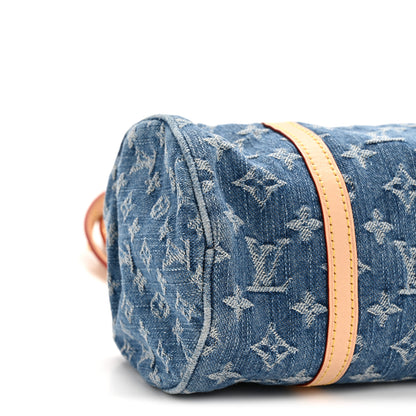 Louis Vuitton Monogram Denim Papillon Denim Blue 9 of 12
