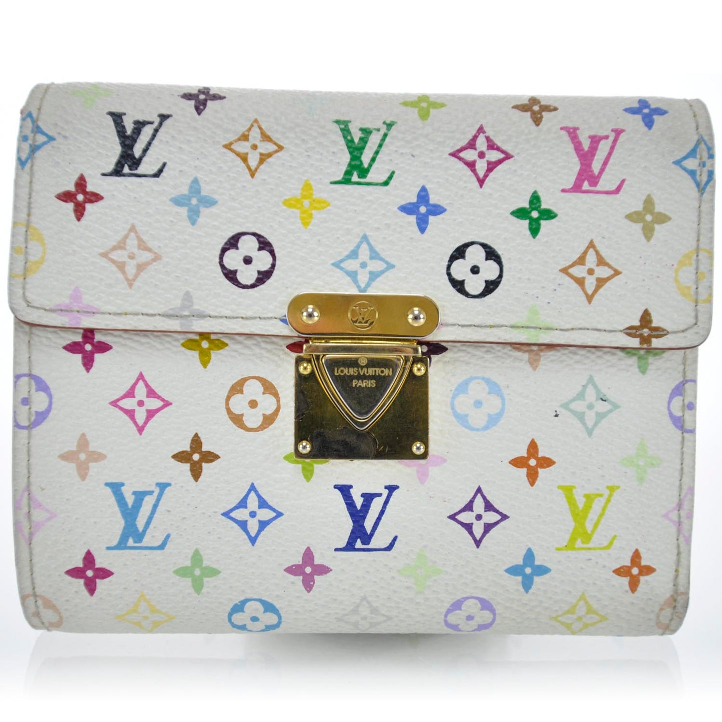 Monogram Multicolor Koala Wallet White