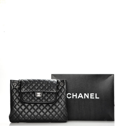 Chanel Caviar Quilted Flap Tote Black 8 of 8