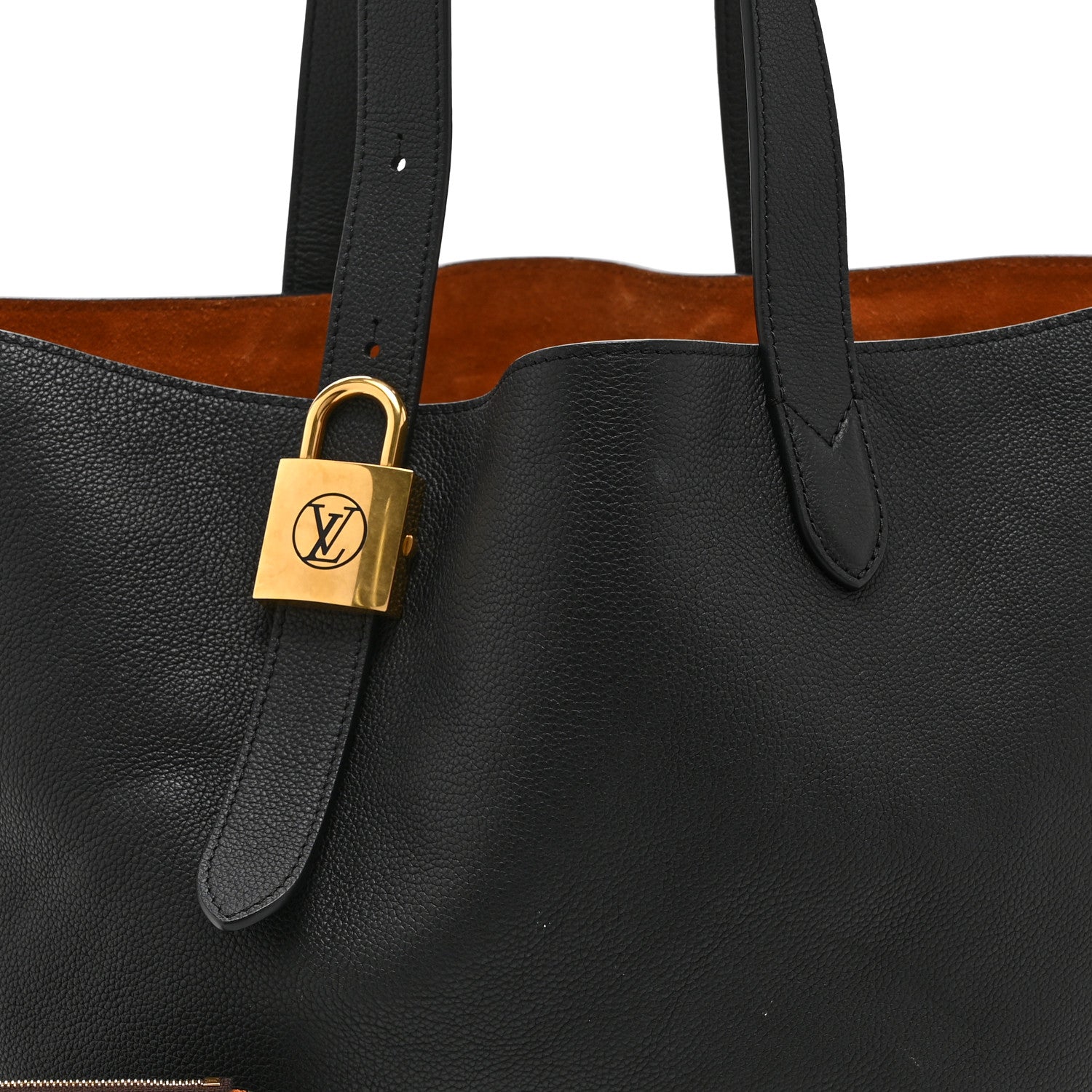 Louis Vuitton Grained Calfskin Low Key Cabas MM Black 8 of 10