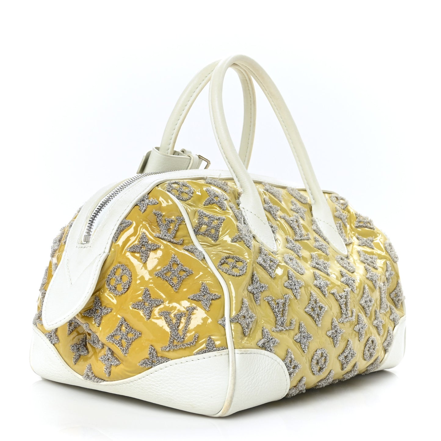Monogram Bouclettes Speedy Round Perle