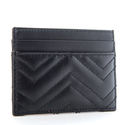 Gucci Calfskin Matelasse GG Marmont Card Holder Black 3 of 7