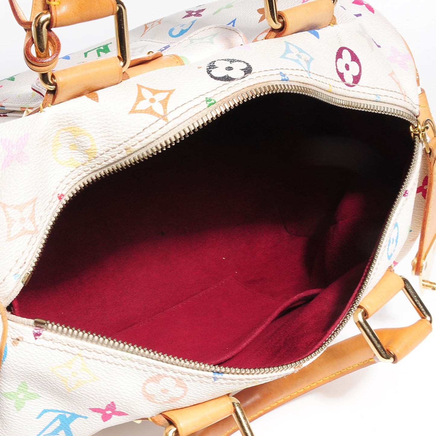 Monogram Multicolor Speedy 30 White