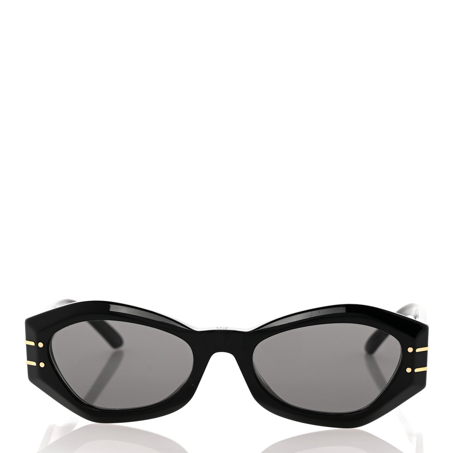 Acetate DiorSignature B1U Butterfly Sunglasses Black