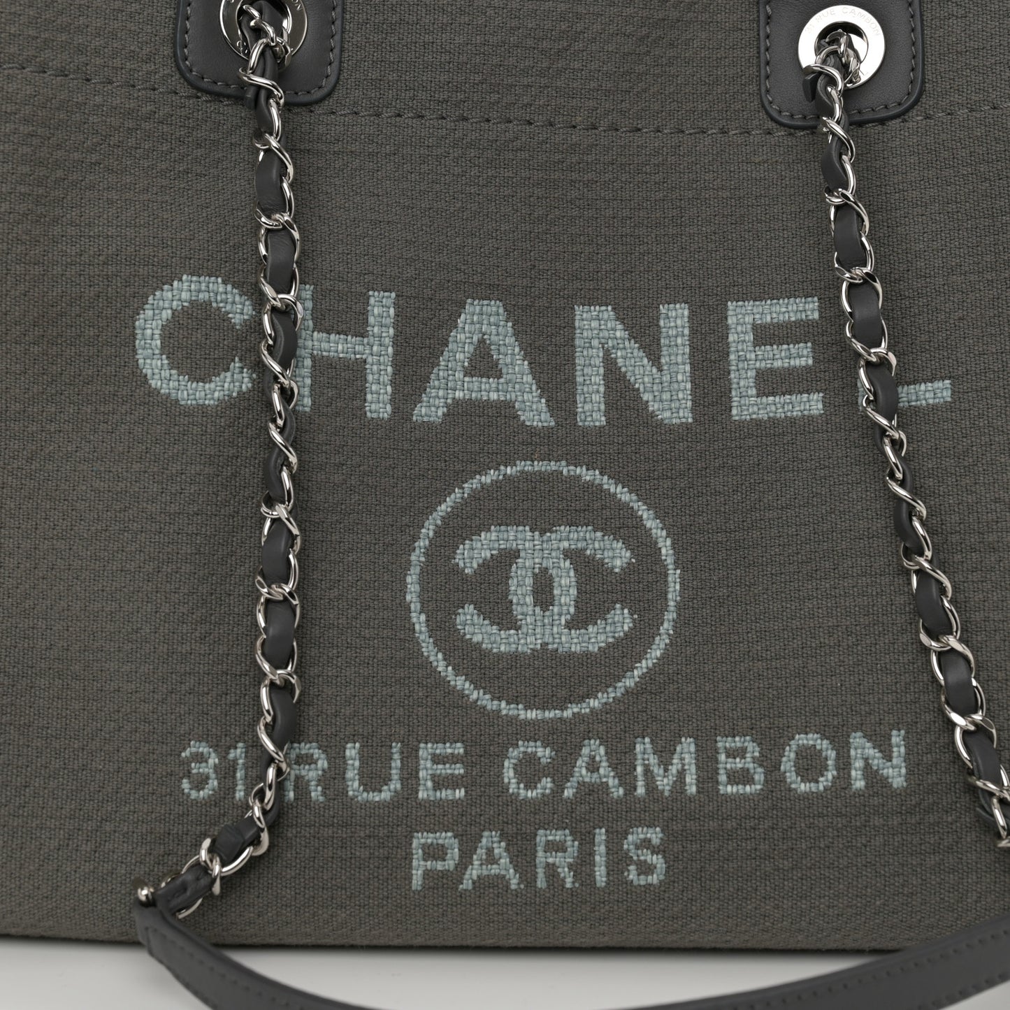 Mixed Fibers Small Deauville Tote Dark Grey