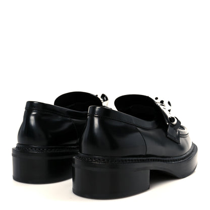 Louis Vuitton x Yayoi Kusama Academy Leather Loafers 38 Black 5 of 10