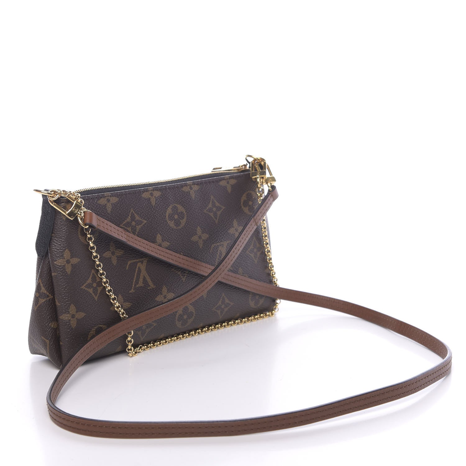 Louis Vuitton Monogram Pallas Clutch Black 3 of 11