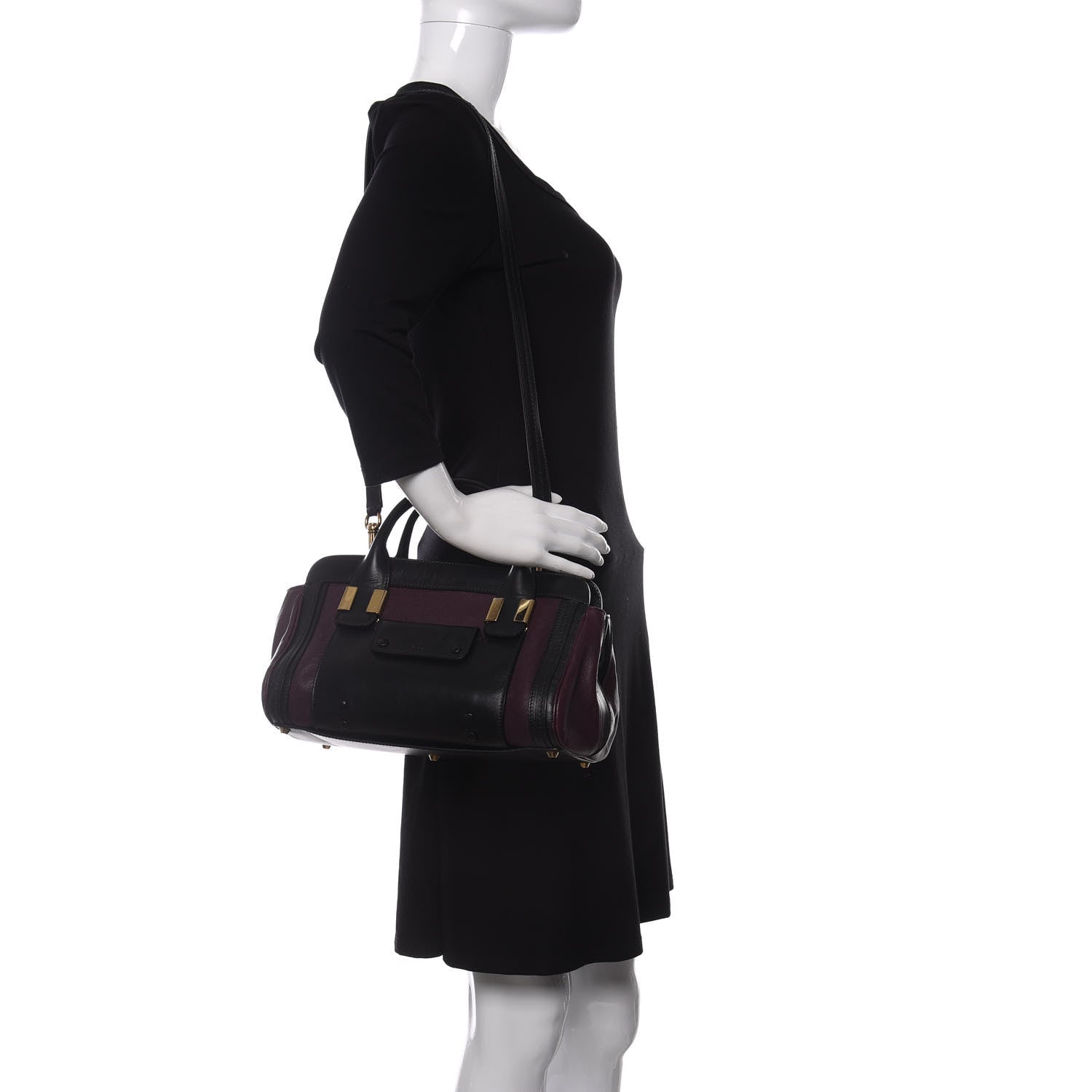 Chloe Calfskin Mini Alice Satchel Wild Purple 2 of 9