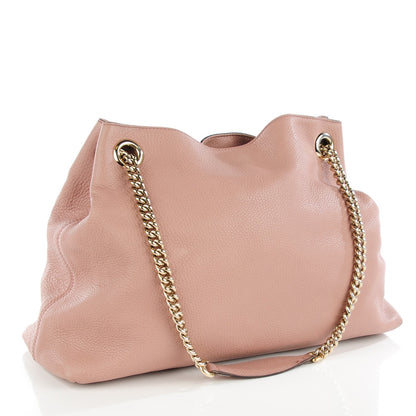 Gucci Cellarius Calfskin Medium Soho Chain Shoulder Bag Dark Cipria 3 of 9