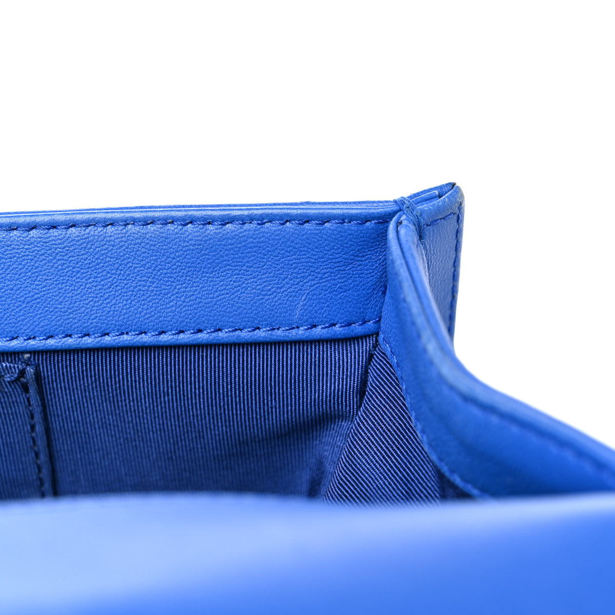 Chanel Lambskin Quilted New Medium Boy Flap Blue 13 of 18