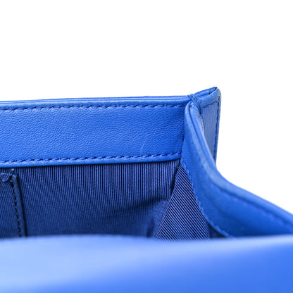 Chanel Lambskin Quilted New Medium Boy Flap Blue 13 of 18