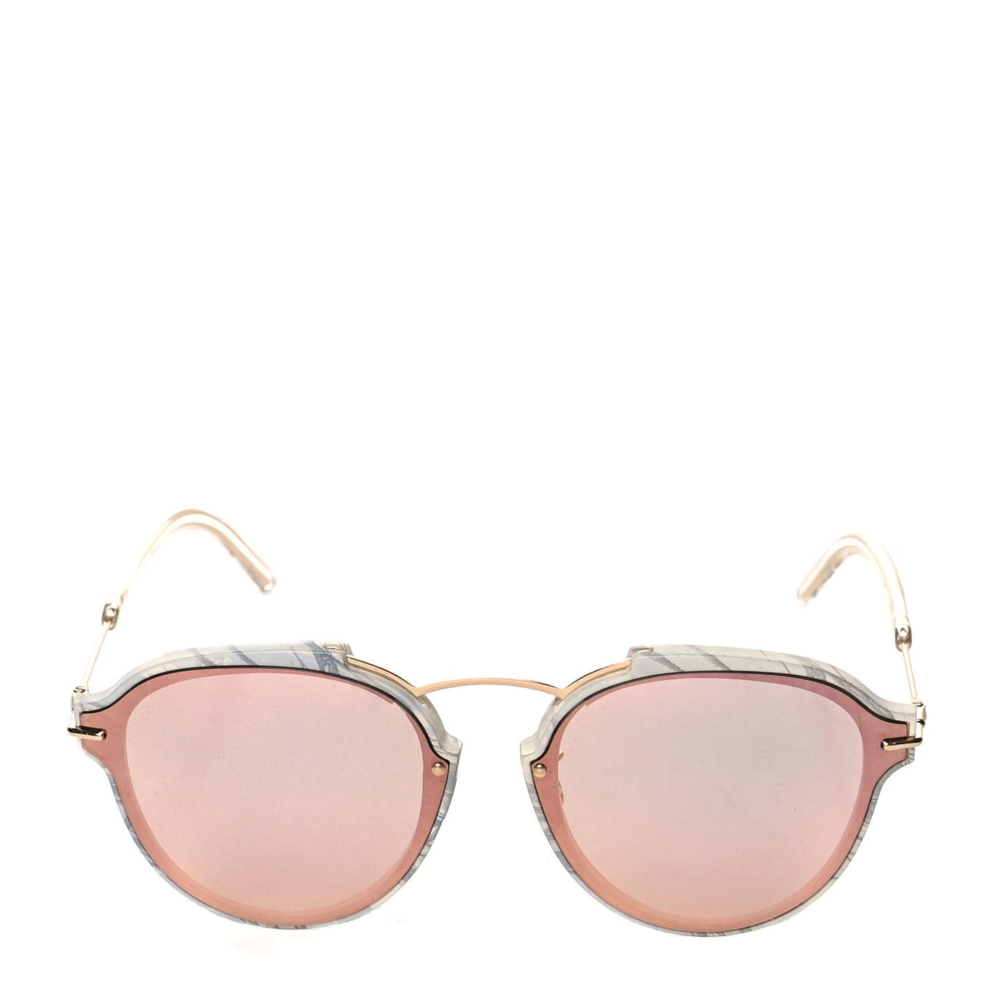 Round Eclat Sunglasses Pink Grey