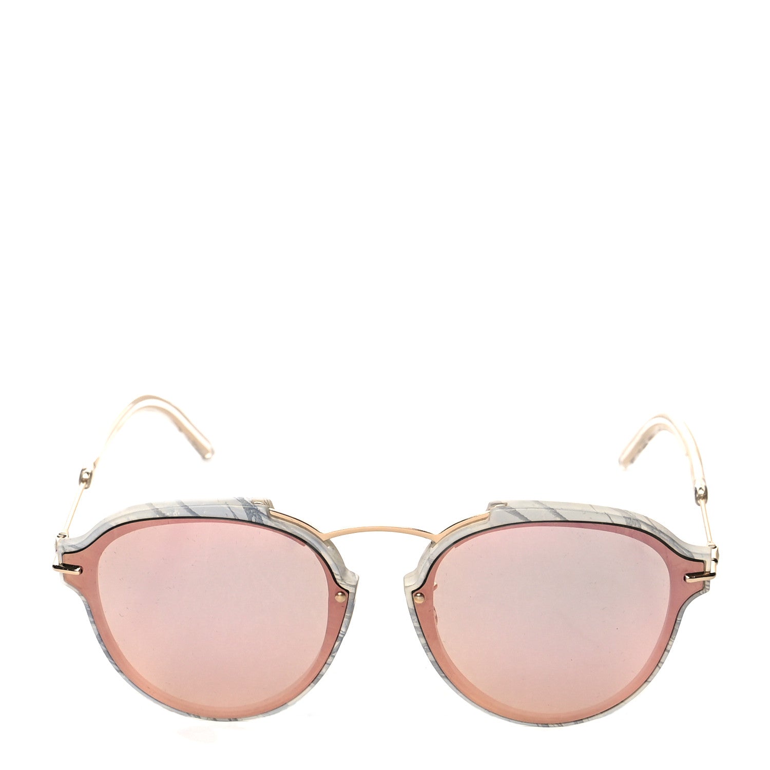 Christian Dior Round Eclat Sunglasses Pink Grey 2 of 7