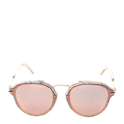 Christian Dior Round Eclat Sunglasses Pink Grey 2 of 7