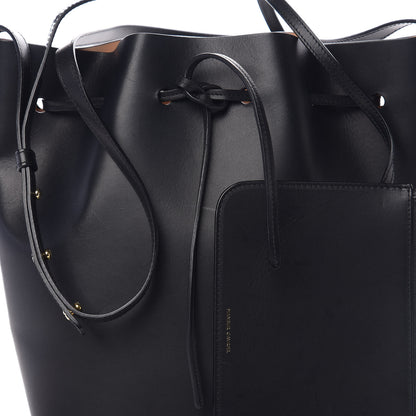 Mansur Gavriel Vegetable Tanned Calfskin Bucket Bag Black Ballerina 8 of 8