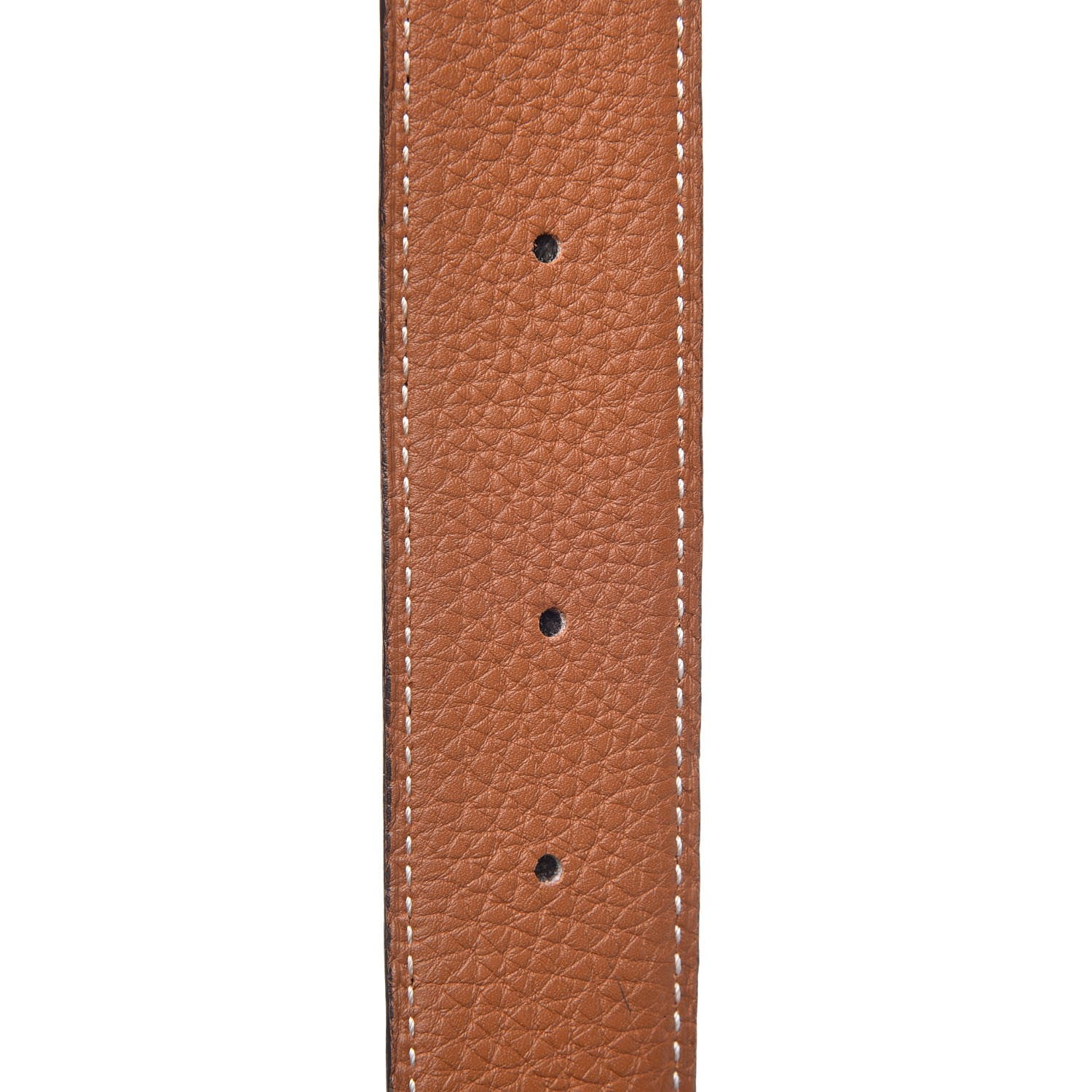 Hermes Box Togo 32mm Guilloche H Belt 80 Black Gold 5 of 10