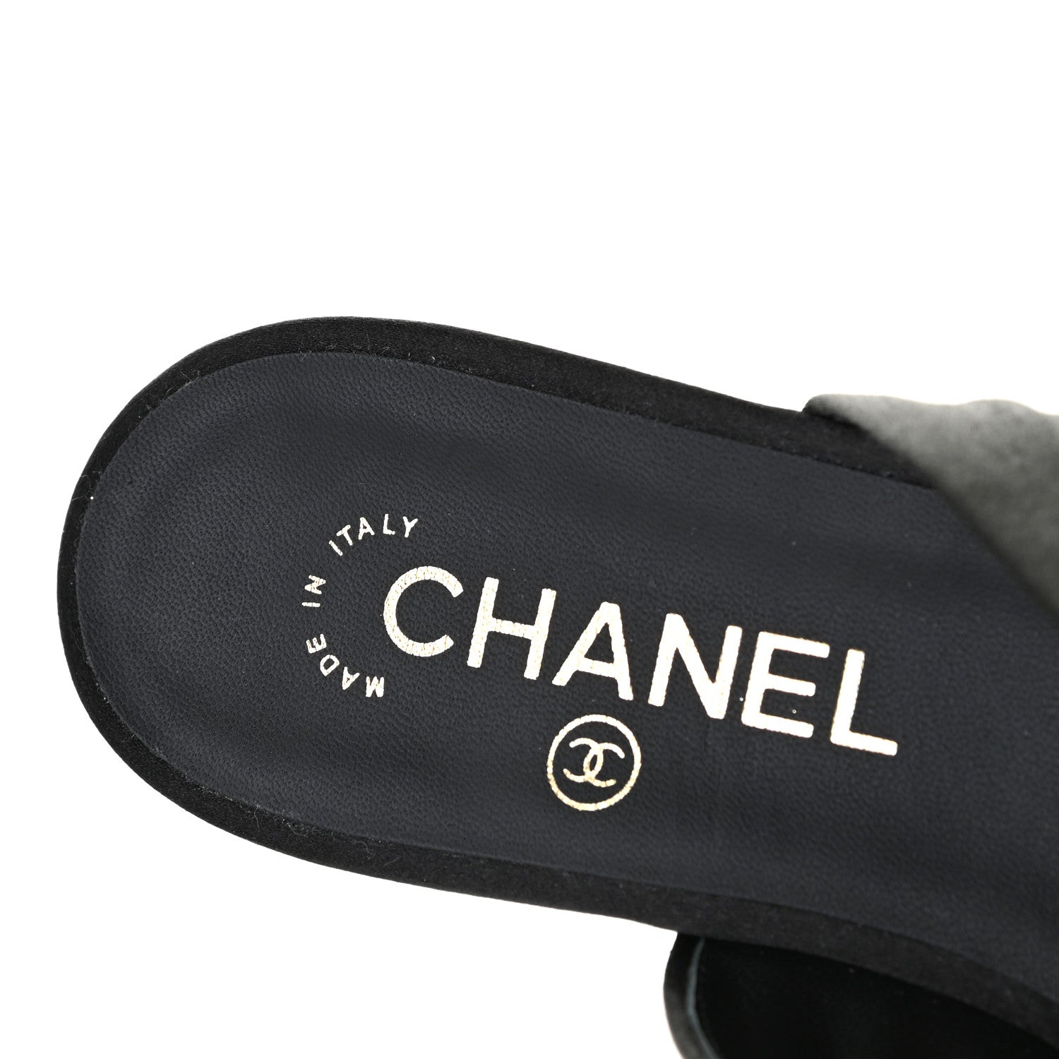 Chanel Satin Bow Mules 37.5 Black 11 of 11