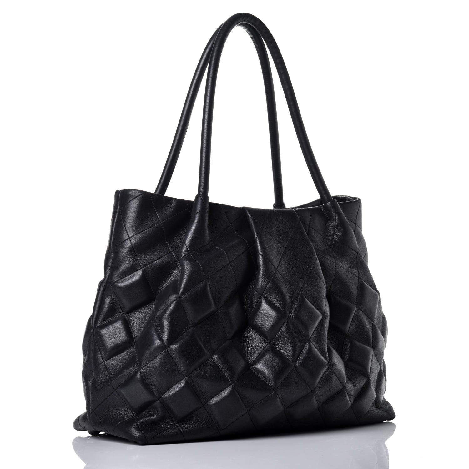 Chanel Calfskin Sloane Square Tote Black 3 of 9