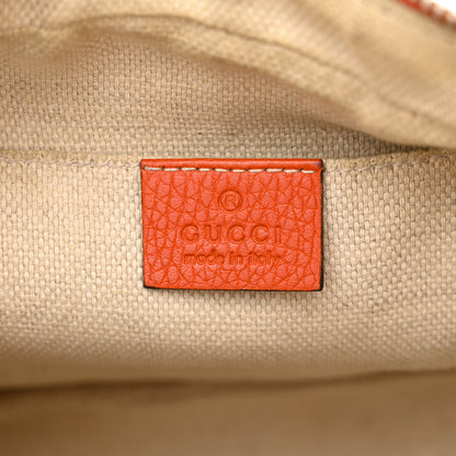 Gucci Pebbled Calfskin Small Soho Disco Bag Sun Orange 6 of 17