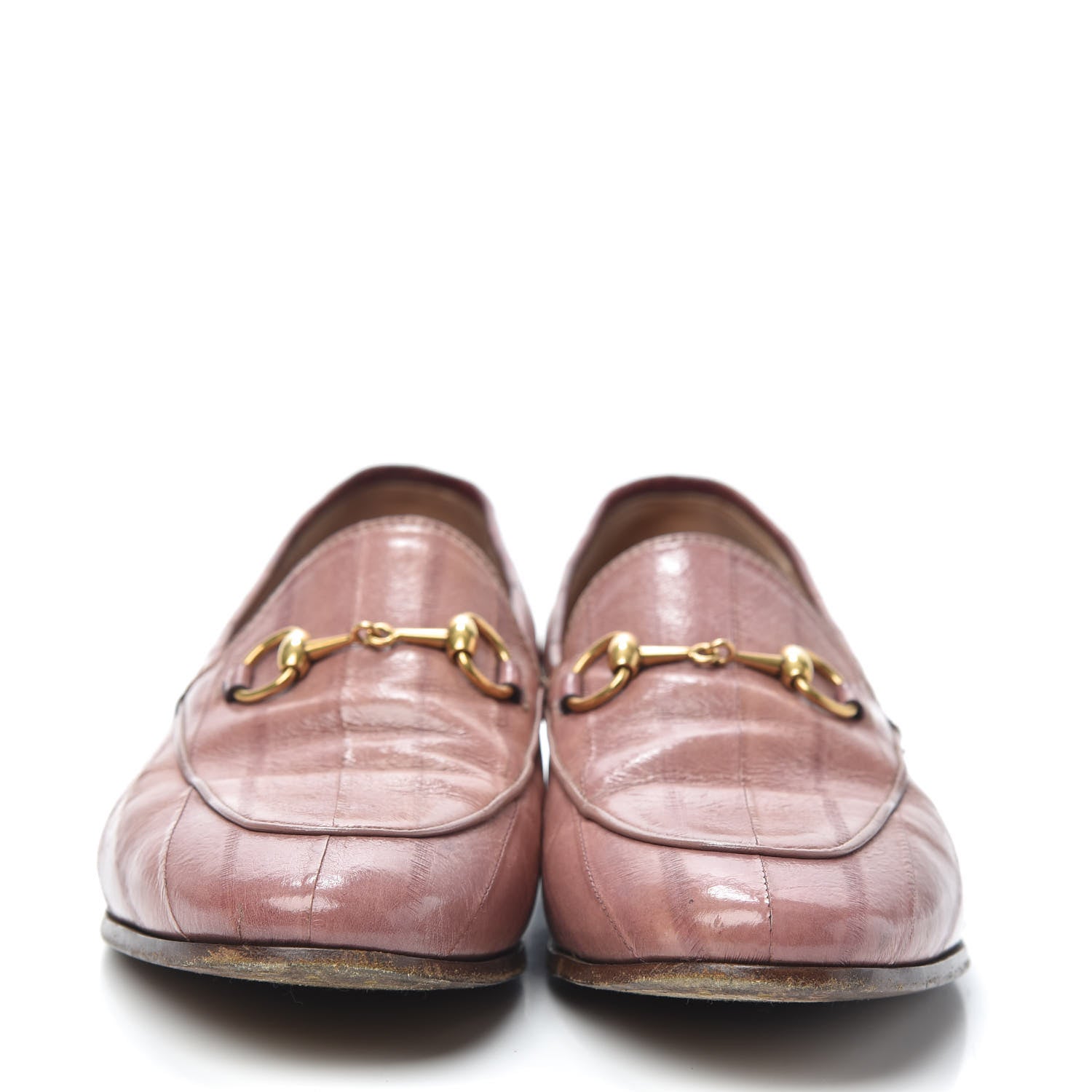 Gucci Eel Womens Jordaan Loafers 37 Mauve 2 of 7
