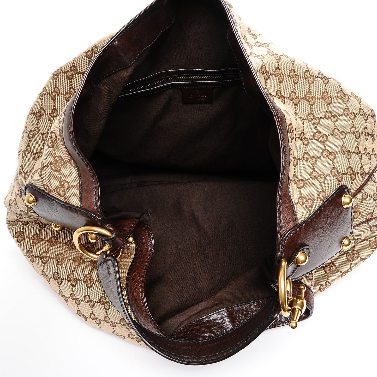 Monogram Large Jockey Hobo Dark Brown