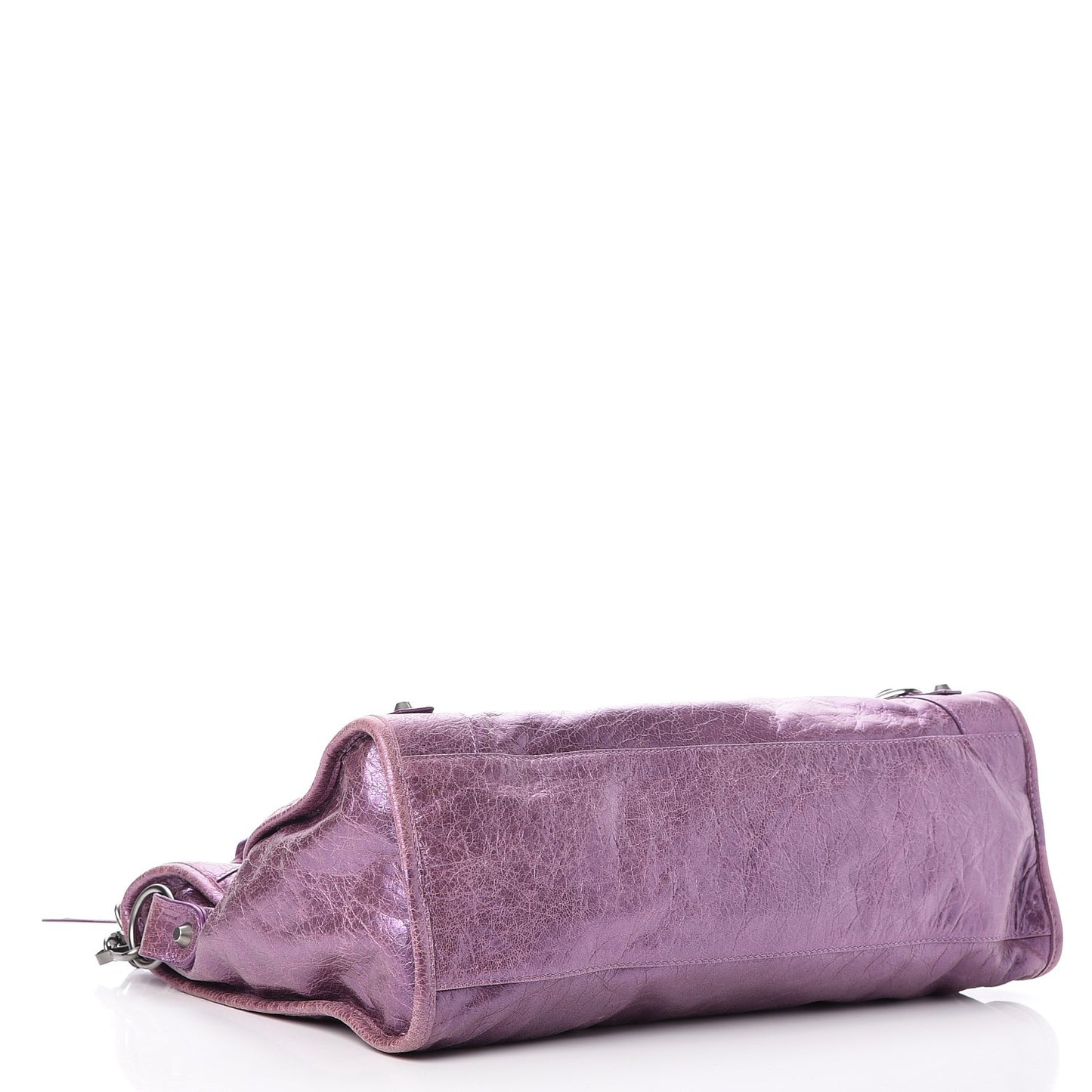 Agneau Classic Hardware City Metallic Purple