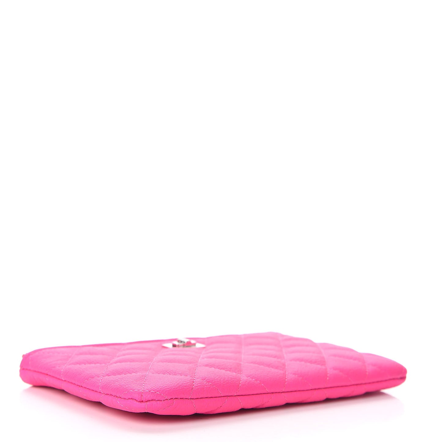 Goatskin Quilted Medium Reissue Cosmetic Case Pink