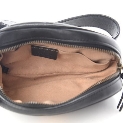 Gucci Calfskin Matelasse GG Marmont Belt Bag 85 34 Black 5 of 11