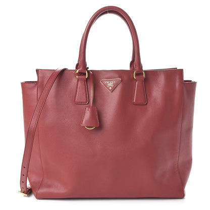 Prada Saffiano Lux Shopping Tote Fuoco 1 of 10