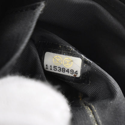 Chanel Coated Canvas Quilted Cosmetic Pouch Black 7 of 7