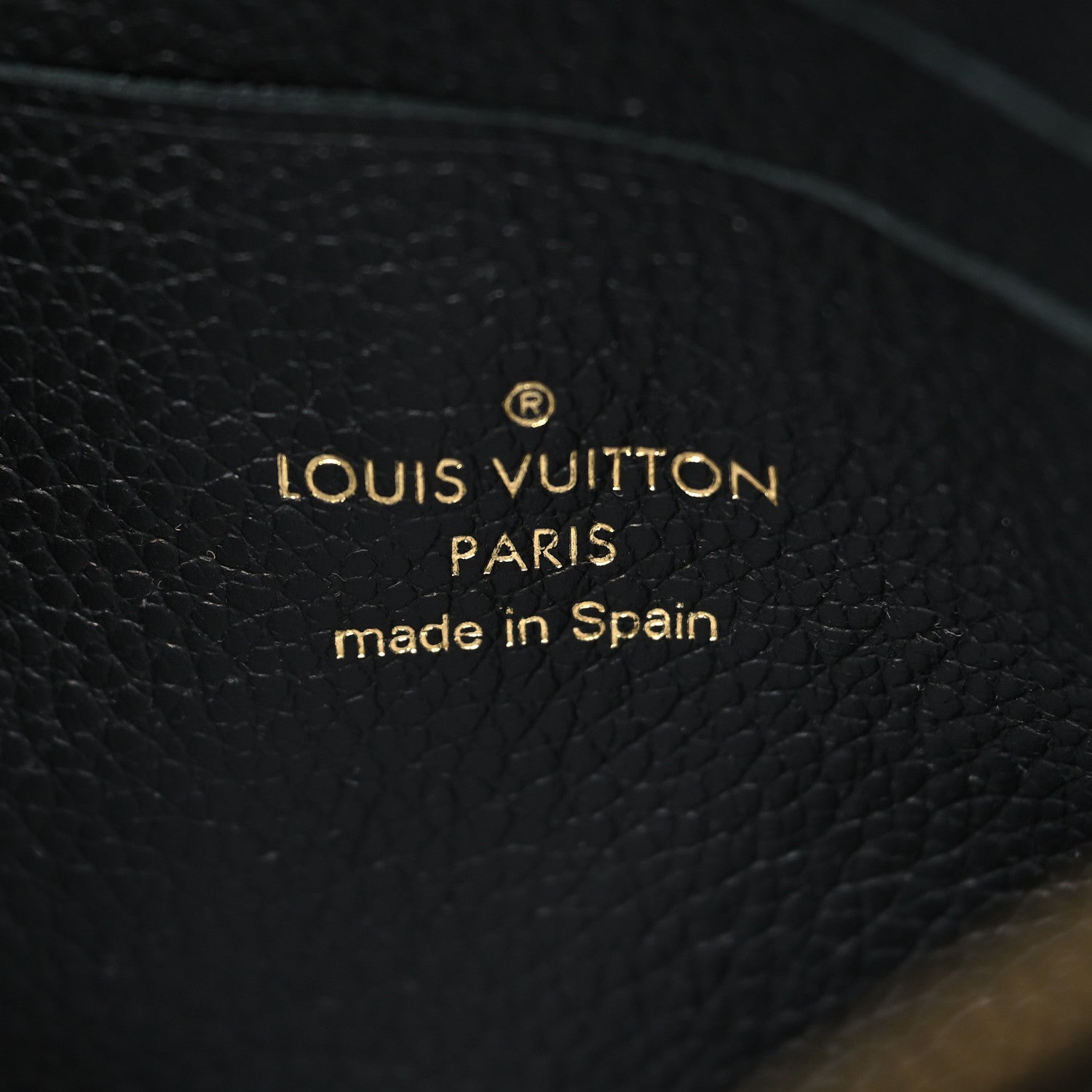 Louis Vuitton Empreinte Monogram Giant Double Zip Pochette Black Cream 7 of 12