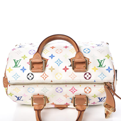 Louis Vuitton Monogram Multicolor Speedy 30 White 8 of 14