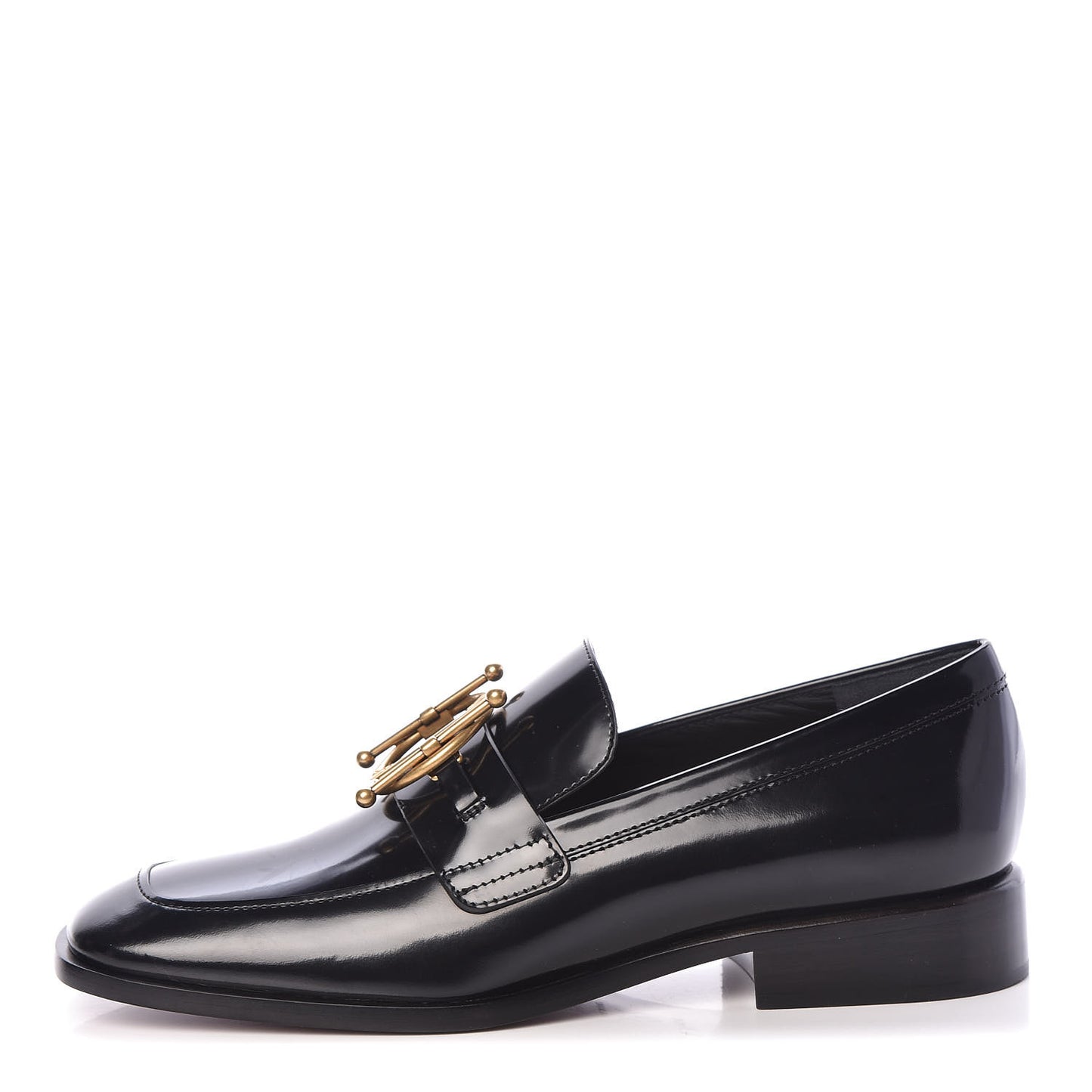 Shiny Calfskin Diordirection Loafers 37 Black