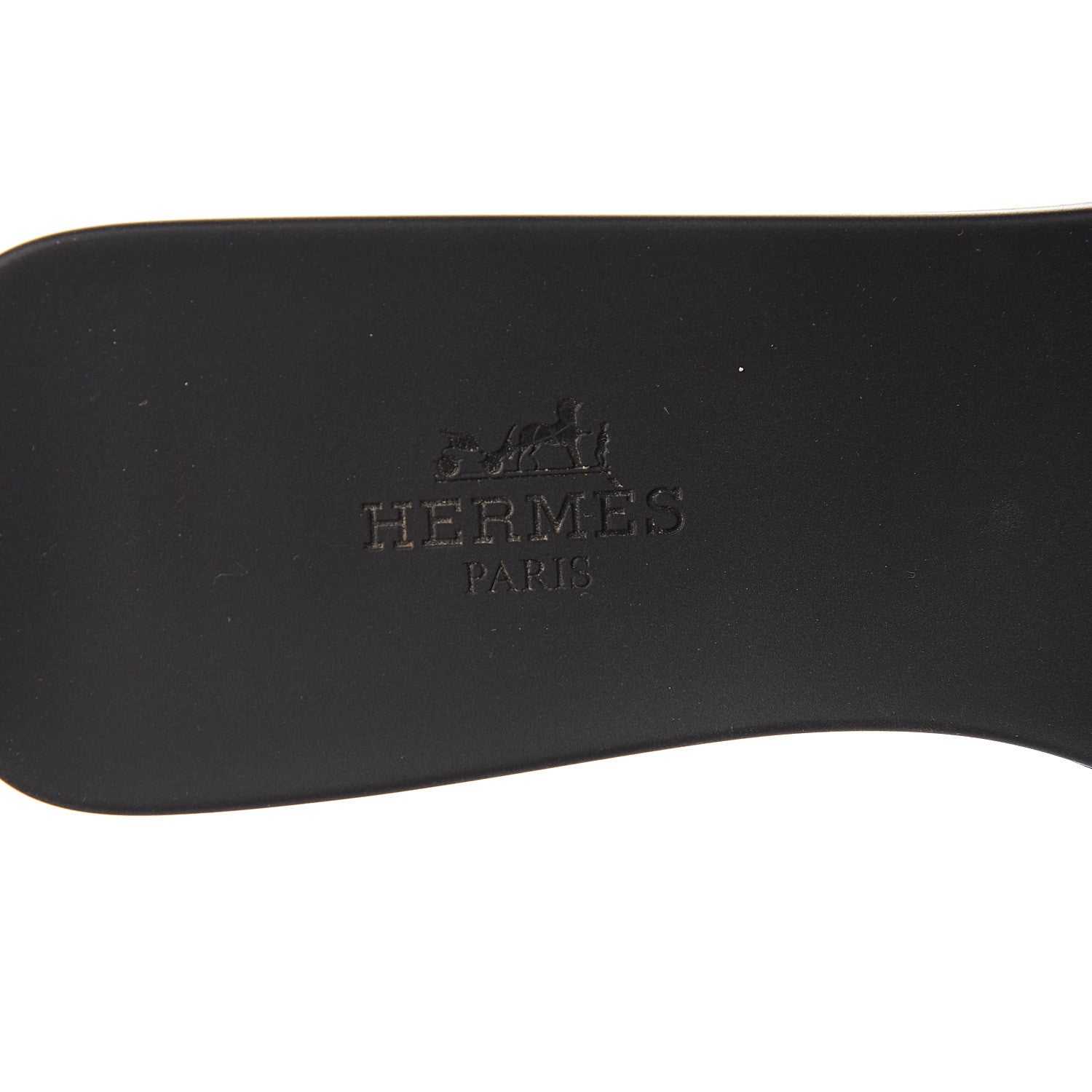 Hermes Rubber Aloha Sandals 35 Black 7 of 8