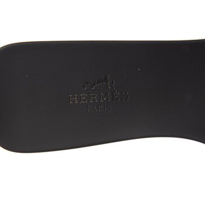 Hermes Rubber Aloha Sandals 35 Black 7 of 8