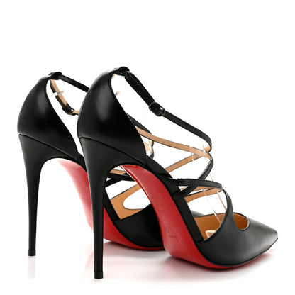 Christian Louboutin Patent Crossfliketa 100 Pumps 39 Black 5 of 11