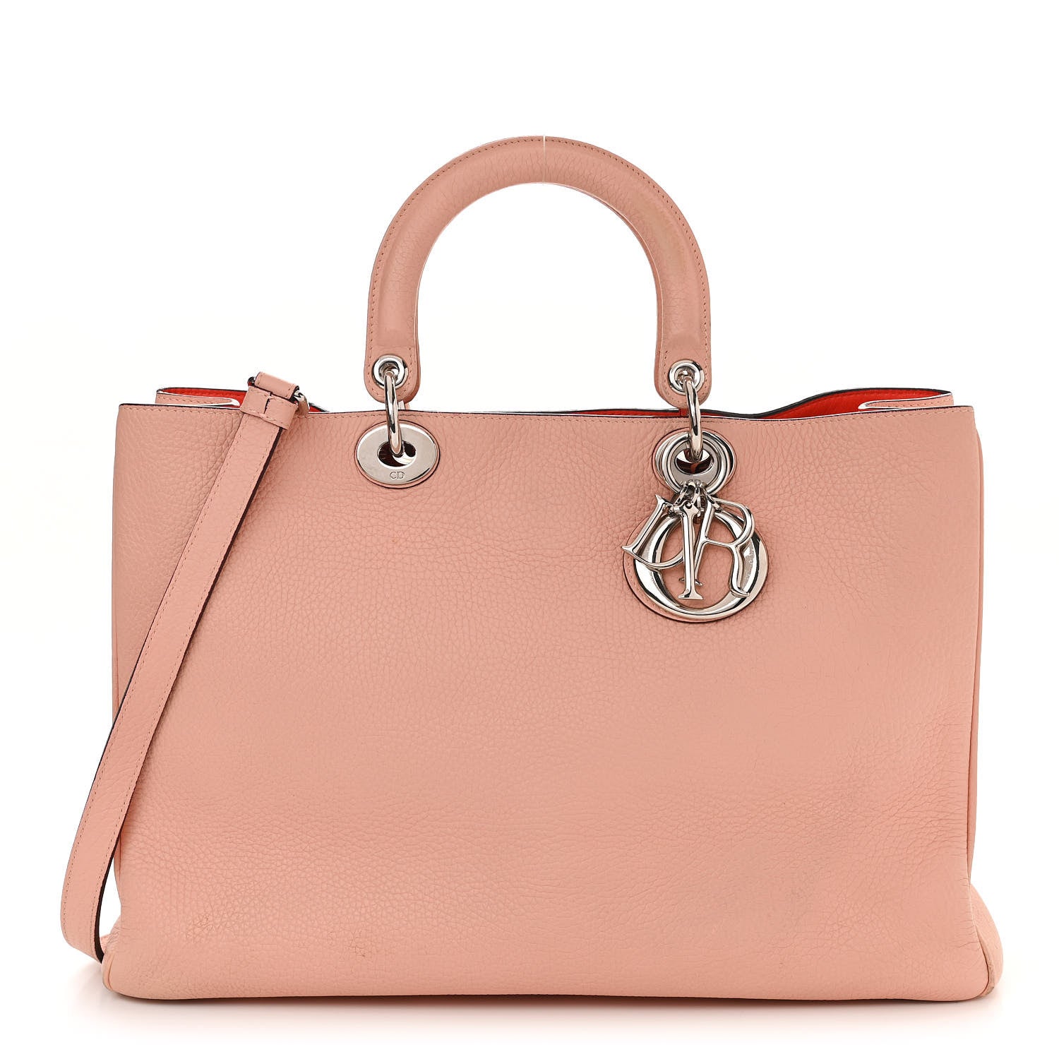 Christian Dior Calfskin Large Diorissimo Tote Pink 4 of 17