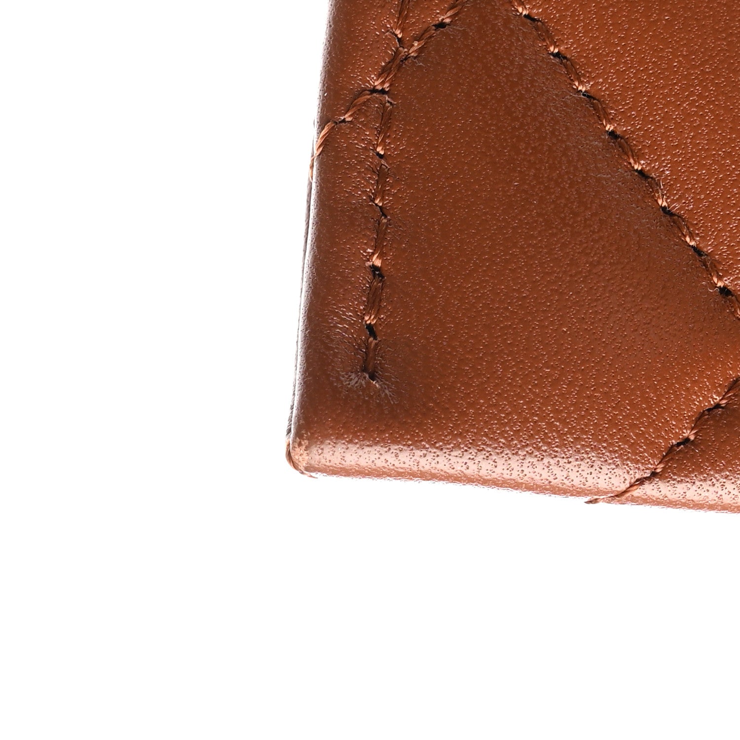 Chanel Lambskin Quilted Studded CC Card Holder Camel 10 of 19