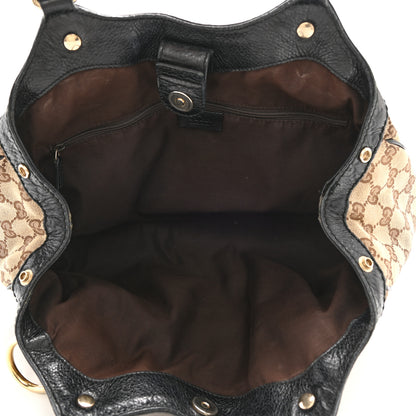 Gucci Monogram Medium Sukey Tote Beige Ebony Black 4 of 14