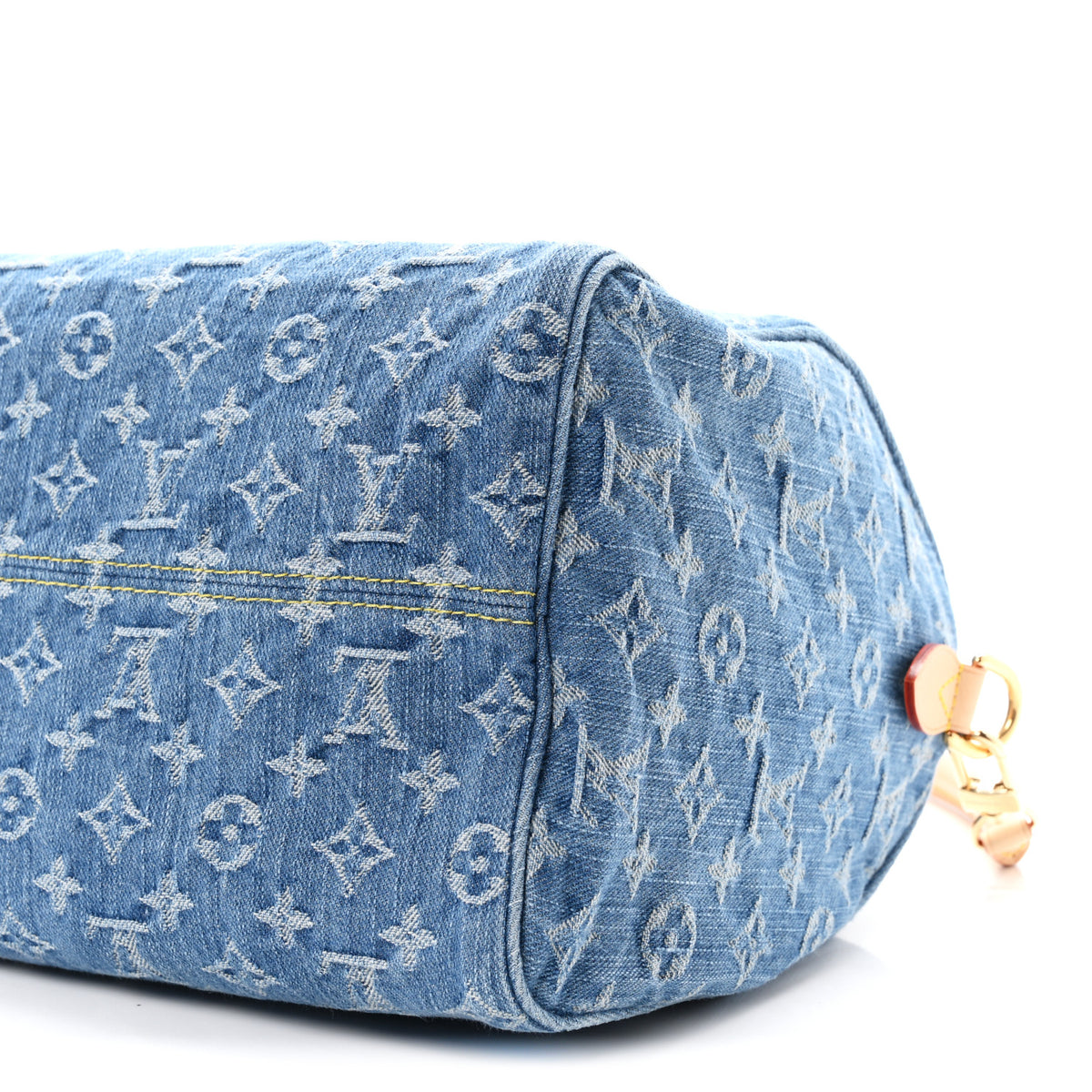 Louis Vuitton Monogram Denim Speedy Soft 30 Blue 9 of 10