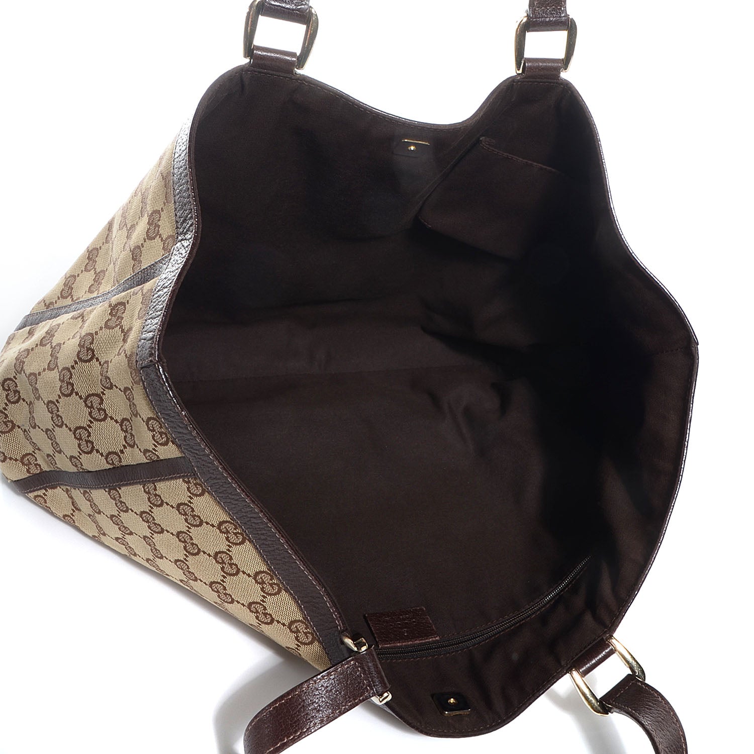 Gucci Monogram Abbey Large Tote Dark Brown 5 of 8