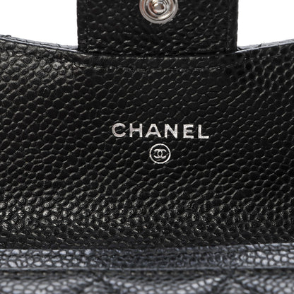 Chanel Caviar Quilted Flap Card Holder Black 6 of 7